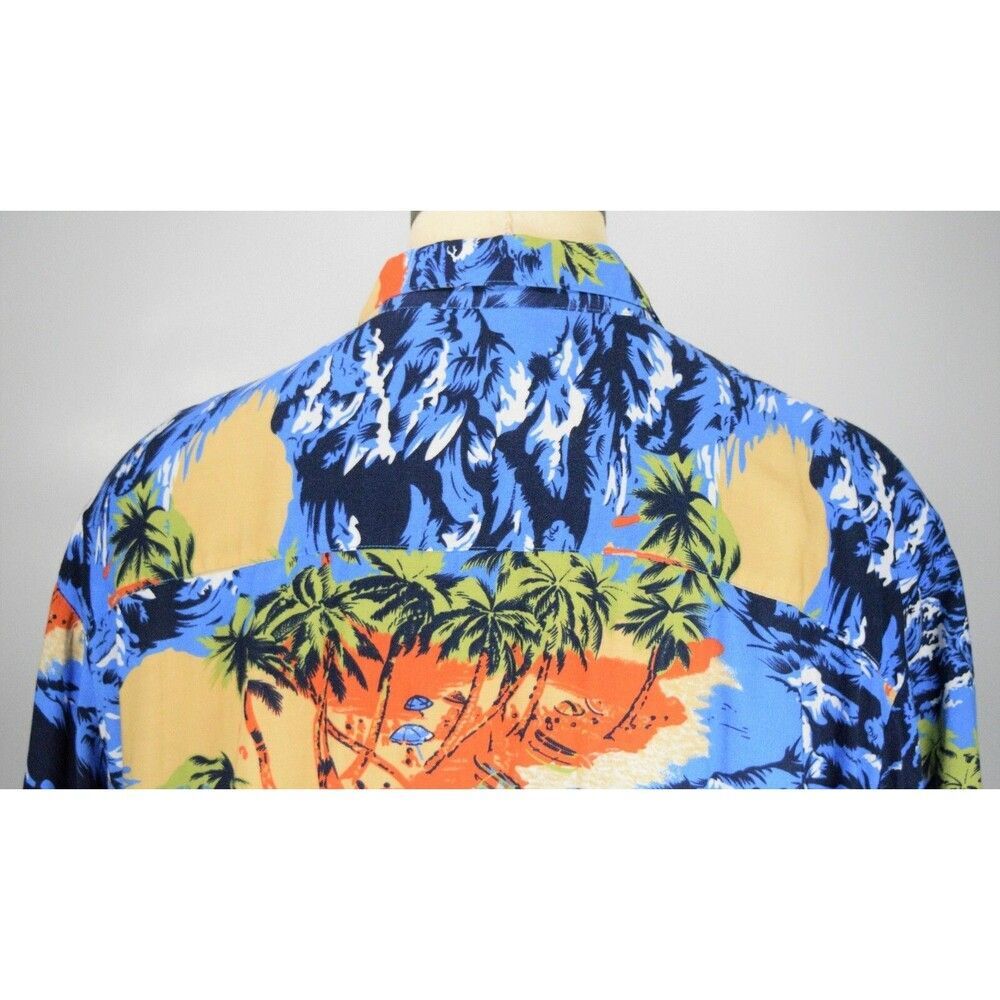 Puritan Ocean Beach Men's Size 2XLT Casual Button Front Shirt - Picture 9 of 11